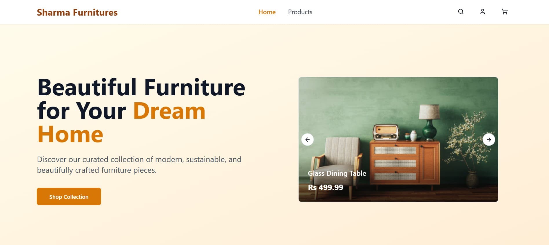 Sharma Furnitures E-commerce